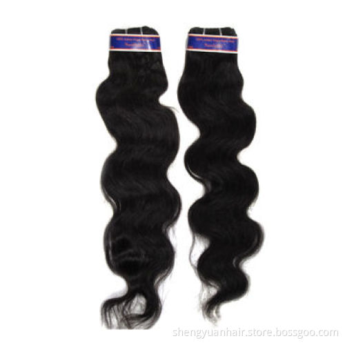 Virgin Indian Human Hair Extension with AAAA Grade, Natural Color